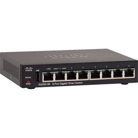 Cisco SG250-08 8-Port Gigabit, SG25008K9NA SG250-08-K9-NA